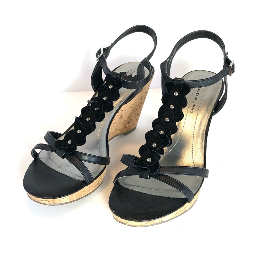⭐️ Bandolino Women's Ninette Leather Wedge Sandals 10 - Picture 6 of 15